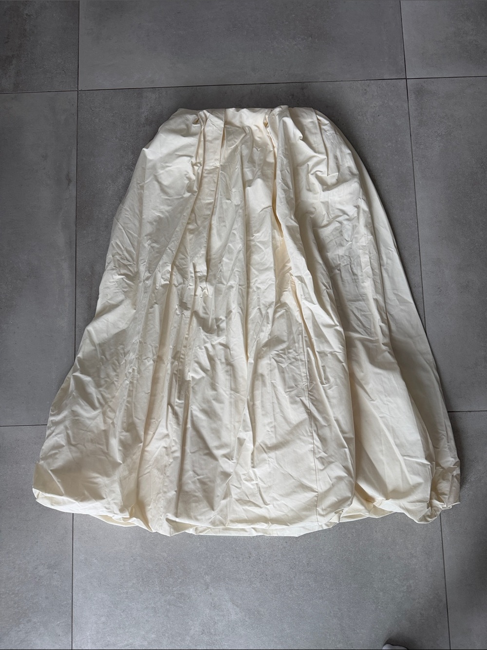 H&M STUDIO Cream Full-Length Women's Skirt and matching cropped tube top - Picture 10 of 15